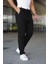 Erkek Siyah Jogger Pantolon – Bağcıklı Fermuarlı Cepli - 2534 1