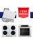 & Hoover Fryart Serisi Sessiz Davlumbaz Zen Beyaz Ankastre Set (D081-SA + HVW6MW + XE63CB) 1