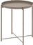 Gladom Tepsili Sehpa 45X53 cm Koyu Gri Bej Çelik Hafif ve Dayanıklı Çıkarılabilir Tepsi 1