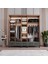 Terra 5 Kapaklı Çekmeceli Gardırop Tamamı Mdf (Yeşil) 3
