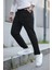 Siyah Beli Lastikli Modern Fit Erkek Jogger PANTOLON-2513 1