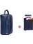 Erkek Deri Mekanizmalı Cüzdan ve Portföy Clutch Traş Kozmetik Bakım ve Günlük El Çantası (14X24CM) NEWPOLO171 - Lacivert 1