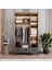 Terra 3 Kapaklı Çekmeceli Gardırop Tamamı Mdf (Antrasit) 3