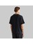 Erkek Siyah Relaxed Fit Bisiklet Yaka Logolu T-Shirt 2