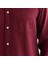 Erkek Kırmızı Regular Fit Düğmeli Yaka Gömlek 5