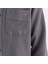 Erkek Gri Oversize Fit Ekose Gömlek 5