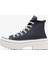 Chuck Taylor All Star Lugged Lift Unisex Lacivert Deri Platform Bot 4