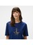 Kadın Lacivert Regular Fit Nakışlı T-Shirt 4