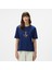 Kadın Lacivert Regular Fit Nakışlı T-Shirt 5