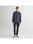 Erkek Lacivert Oversize Fit Ekose Gömlek 3
