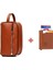 Erkek Deri Mekanizmalı Cüzdan ve Portföy Clutch Traş Kozmetik Bakım ve Günlük El Çantası (14X24CM) NEWPOLO171 - Taba - Taba 1