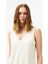 Kadın Krem Relaxed Fit T-Shirt 4