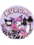 Kuromi Yuvarlak Pasta Yenilebilir Resim Baskı 20 cm 1