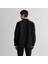 Erkek Siyah Oversize Fit Logolu Gömlek 2