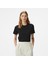 Kadın Siyah Regular Fit Kısa Kollu T-Shirt 1