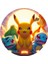 Pokemon Yuvarlak Pasta Yenilebilir Resim Baskı 20 cm 1