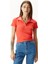 Kadın Kırmızı Slim Fit Kısa Kollu Polo 1