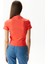 Kadın Kırmızı Slim Fit Kısa Kollu Polo 2