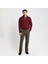 Erkek Bordo Regular Fit Yarım Fermuarlı Sweatshirt 4