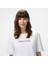 Kadın Beyaz Regular Fit Baskılı T-Shirt 4