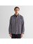 Erkek Gri Oversize Fit Ekose Gömlek 1