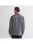 Erkek Gri Oversize Fit Ekose Gömlek 2
