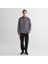 Erkek Gri Oversize Fit Ekose Gömlek 3