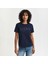 Kadın Lacivert Regular Fit Bisiklet Yaka Logolu T-Shirt 1