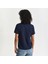Kadın Lacivert Regular Fit Bisiklet Yaka Logolu T-Shirt 2