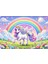 Unicorn Dikdörtgen Pasta Yenilebilir Resim Baskı 28x19 cm 1