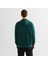 Erkek Yeşil Relaxed Fit Kapüşonlu Logolu Sweatshirt 2
