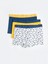 Lcw Kids Beyaz Baskılı Erkek Çocuk Boxer 3'lü 1
