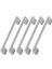 Lüx Çekmece Dolap Kapak Kulpu Krom 160-192 mm Metal Kulp 5 Adet 1