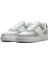 Air Force 1 '07 Lx Leather Unisex Sneaker Hakiki Deri Günlük Spor Ayakkabı Beyaz Gri 3