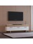 "Rose" Tv Ünitesi- Tv Sehpası 170cm*54cm Bej ve açık ahşap rengi 4