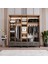 Terra 5 Kapaklı Çekmeceli Gardırop Tamamı Mdf (Antrasit) 3