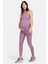 One Women's High Rise Leggings Maternity Yüksek Belli Hamile Kadın Tayt Mor 4