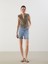 Yeni Sezon Dar Fit Kadin Jean Sort - S5J657Z8 1