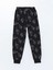 Lcw Kids Antrasit Bisiklet Yaka Baskılı Uzun Kollu Erkek Çocuk Pijama Takımı 5