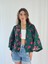 Tasarım Şifon Mini Kimono Kadın Koyu Yeşil 5