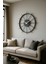 Metal Modern Duvar Saati Boho Dekor Özel Hediye Çiftlik Evi Duvar Saati Minimalist Duvar Saati 6