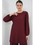 Tunik Pantolon Alt Üst Takım 6663 - Bordo 3