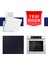 & Hoover Fryart Serisi Crystal Line Beyaz Ankastre Set (HDG6C1GWTK + HH64CCB + XE63CB) 1