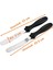 Metal Pasta Spatulası 2li ve Krema Torbası Tek Kullanımlık 50LI Pasta Tarağı Spatula Pastacılık Seti 2