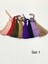 Floş Püskül / Seri Sonu / 8\'li Set / 7 cm / Renkli 1