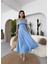 Mariana Midi Elbise M-Bebe Mavi̇si̇ 4