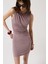 Büzgülü Mini Elbise M-Vizon 4