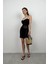 Mini Örgü Elbise L-Siyah 2