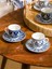 Home Modern Çiçek Baskılı 6 Kişilik Porselen Kahve Fincan Takımı 90 ml 2
