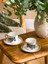 Home Siyah Zebra Baskılı 2 Kişilik Porselen Kahve Fincan Takımı 90 ml 1